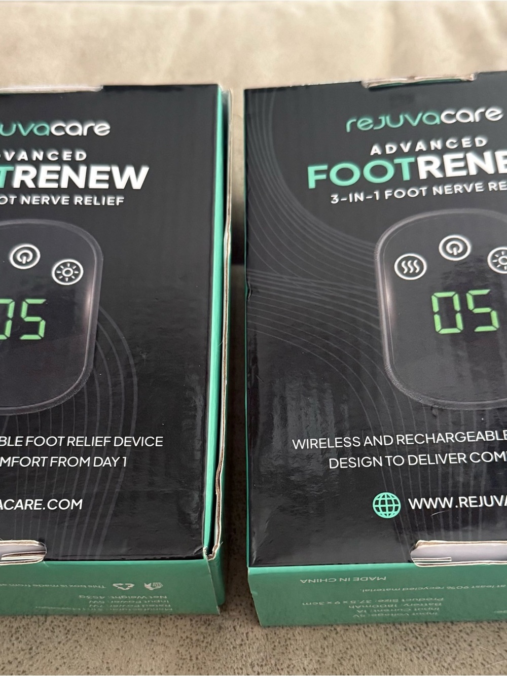 Rejuvacare Advanced Footrenew 3-in-1 Foot Relief Device -  set/2